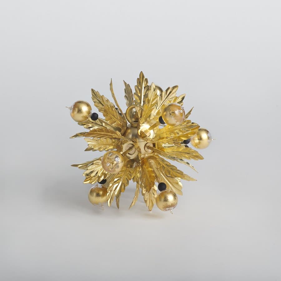 Gold leaf snowflake ornament by Pelle