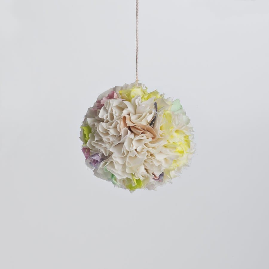 Paper flower ball ornament
