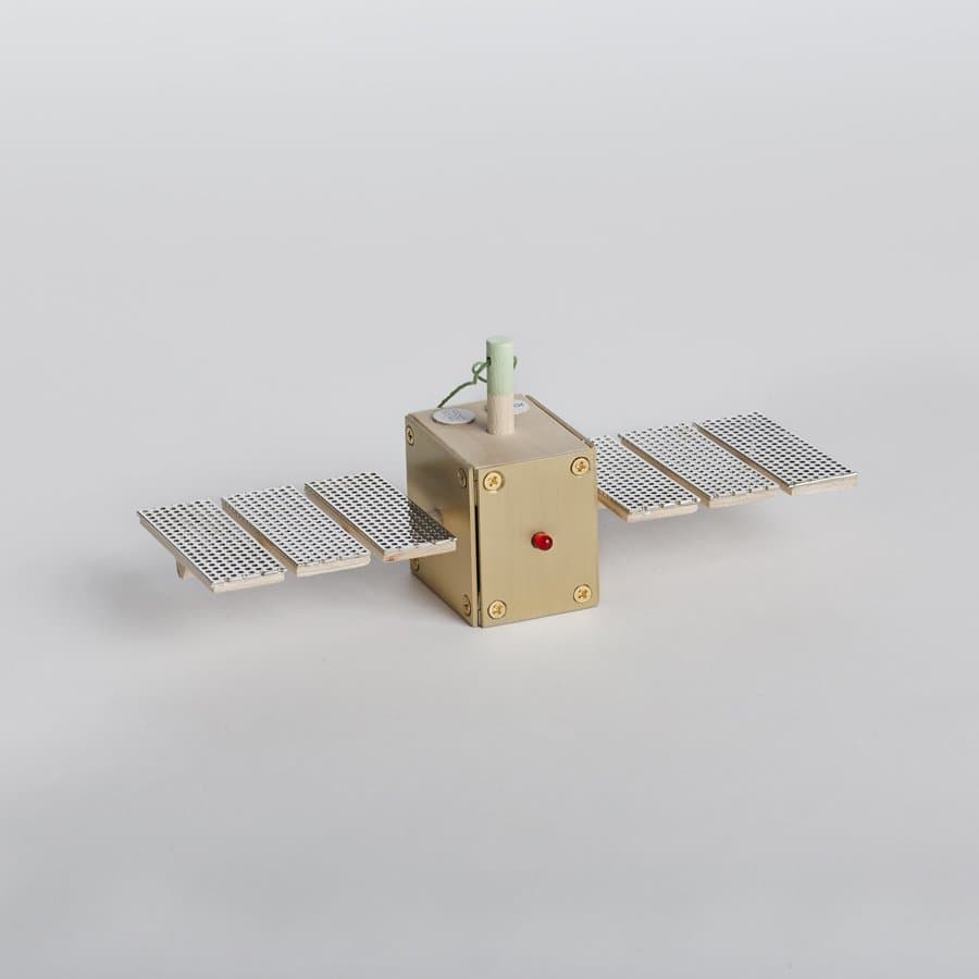 Brass satellite ornament by UM Project